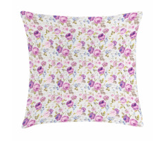 Pastel Tones Leaves Pillow Cover