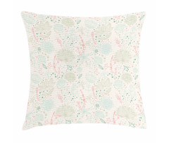 Soft Toned Nature Theme Pillow Cover