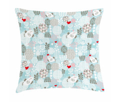 Valentines Birds Pillow Cover