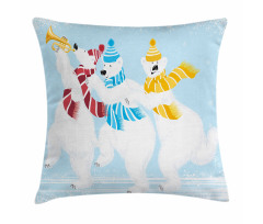 Xmas at North Pole Funny Pillow Cover