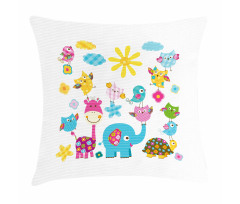 Dancing Characters Pillow Cover