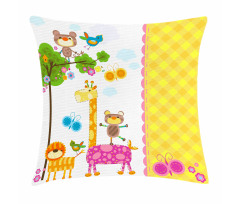 Butterflies Tree Blooms Pillow Cover