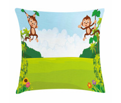 Monkeys on Vines Pillow Cover