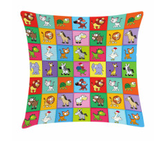 Funny Young Animals Pillow Cover