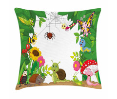 Little Bugs Butterflies Pillow Cover