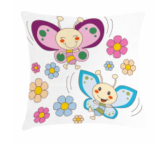 Baby Butterfly Couple Pillow Cover