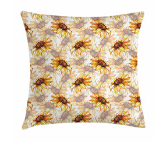 Sunflower Blossom Pillow Cover