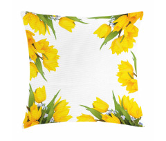 Yellow Tulips Pillow Cover