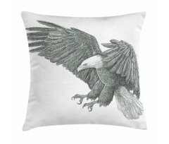 Monochrome Drawing Style Pillow Cover