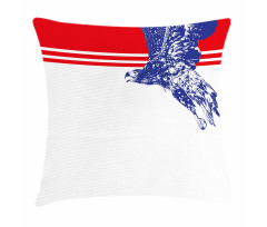 American Flag Colors Bird Pillow Cover