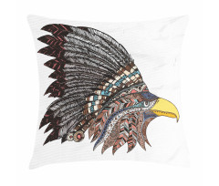 Tribal Feathered Hippie Pillow Cover