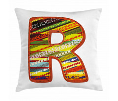 R Aztec Tribal Pillow Cover