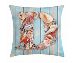 Marine Themed Alphabet Pillow Cover