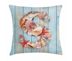 S Seashells Nautical Pillow Cover