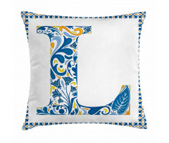 Capital L Traditional Pillow Cover