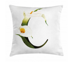 Calla Lilly Flower Pillow Cover