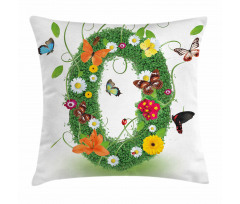 Springtime Butterflies Pillow Cover