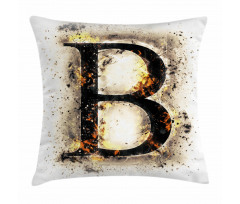 Language in Flames Pillow Cover