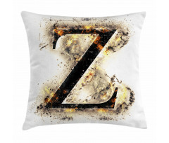 Capital Z Character Pillow Cover