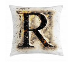 Gothic Baroque Writing Pillow Cover