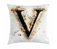 Cool Burning Alphabet Pillow Cover