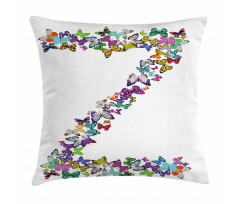 Multicolored Animal Z Pillow Cover