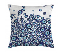 Blue Beads Luck Pillow Cover