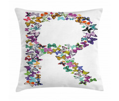 Butterfly Composition Pillow Cover