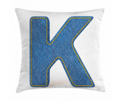 Alphabet Font Style Pillow Cover