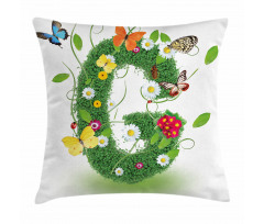 Spring Inspired G Pillow Cover