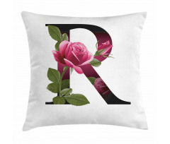 Flower of Love Rose R Pillow Cover