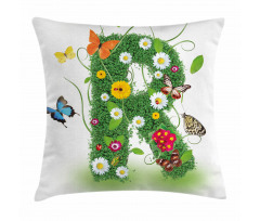 Flora and Fauna R Pillow Cover