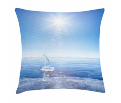 Icy Boat Sunny Weather Pillow Cover