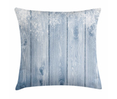 Snowflakes Rustic Retro Pillow Cover