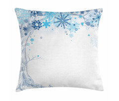 Abstract Tree Snowflakes Pillow Cover