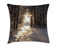 Christmas Snow Forest Pillow Cover