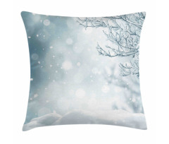 Christmas Time Tree Snow Pillow Cover