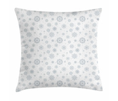 Ornate Snowflake Motifs Pillow Cover