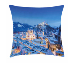 Historic City Salzburg Pillow Cover