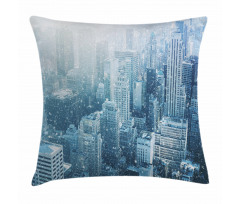 Snow in New York City Pillow Cover