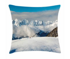 Panoramic Mountains Walk Pillow Cover