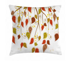 Branches Leaves Fall Pillow Cover