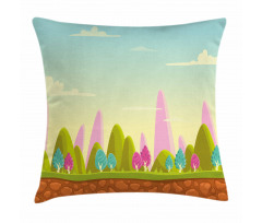 Fantasy Cartoon Illustration Pillow Cover