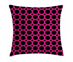 Symmetric Spots Retro Pillow Cover
