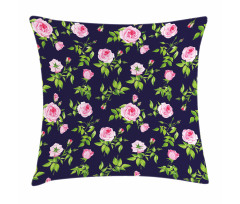Vintage Roses Buds Pillow Cover