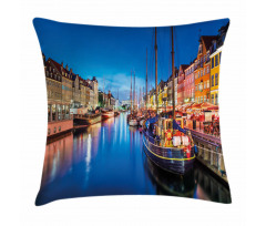 Nyhavn Canal Copenhagen Pillow Cover