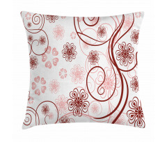 Flowers Bold Lines Pillow Cover