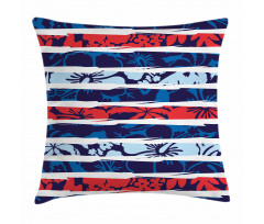 Tropical Hibiscus Beach Pillow Cover