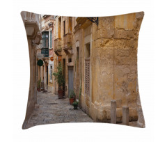 Old Narrow Street Town Pillow Cover