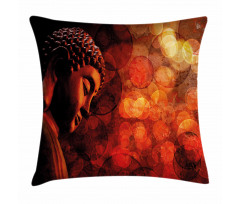 Eastern Ancient Asian Figure Pillow Cover